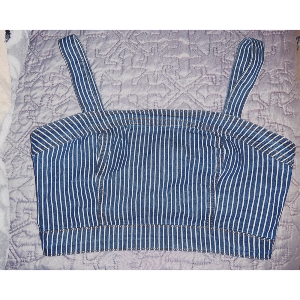 Denim crop top